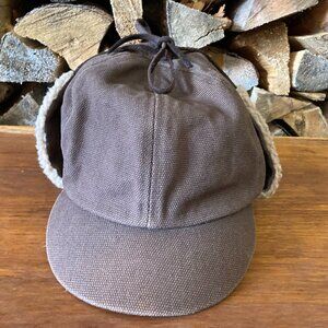 Duluth Trading CO Company Insulation Insulated Cap M Medium Trapper Hat Ear Flap